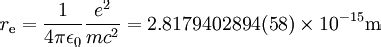 Classical electron radius .